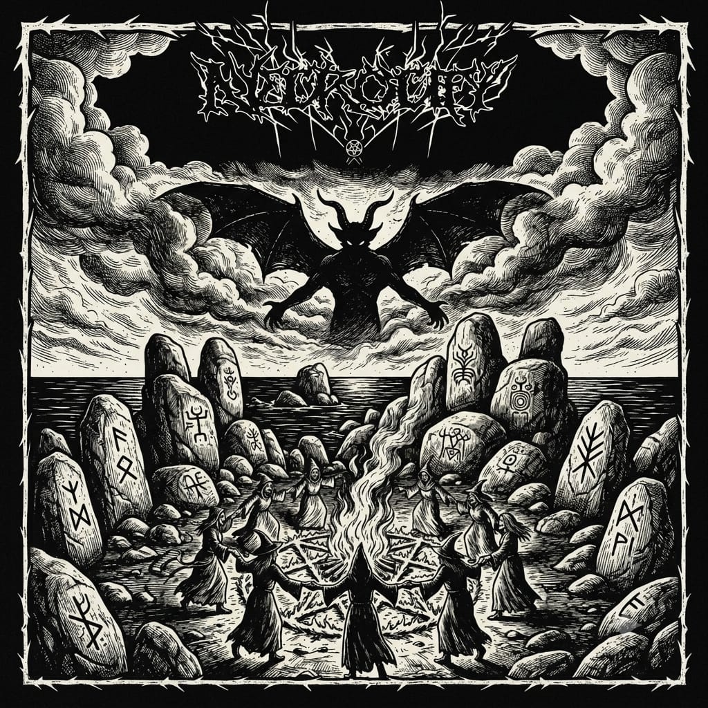Capa do single Falso Profeta, da banda Necrocify